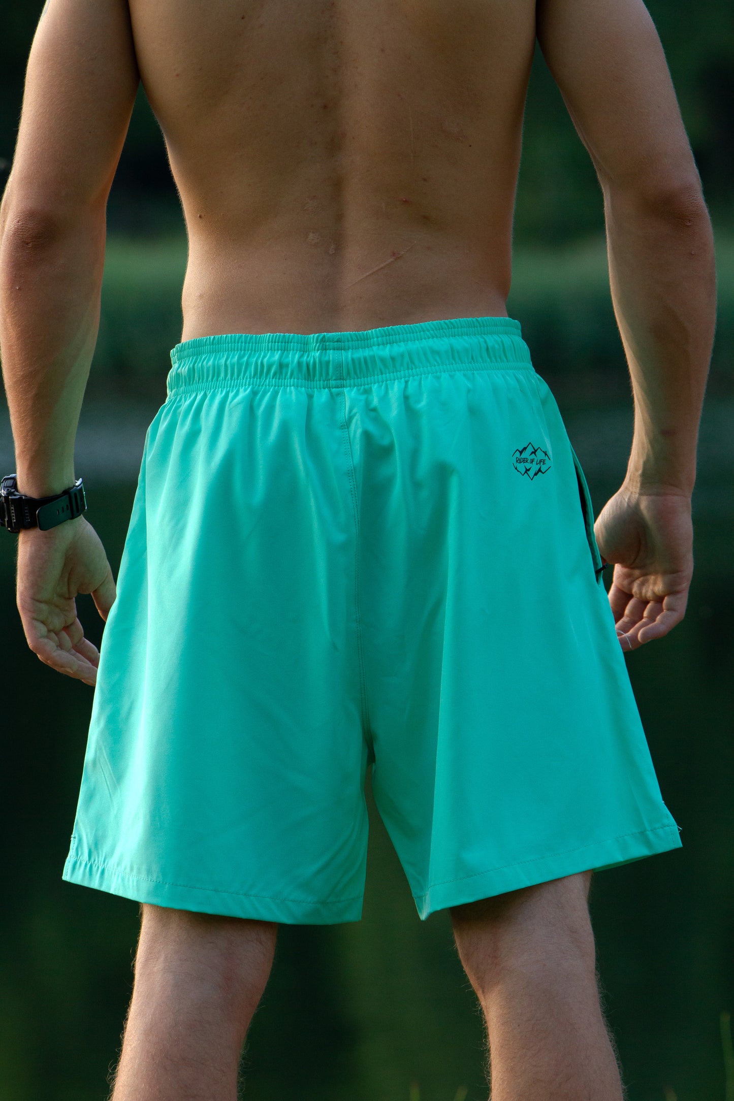 Cliffdiver Turquoise Swim Shorts