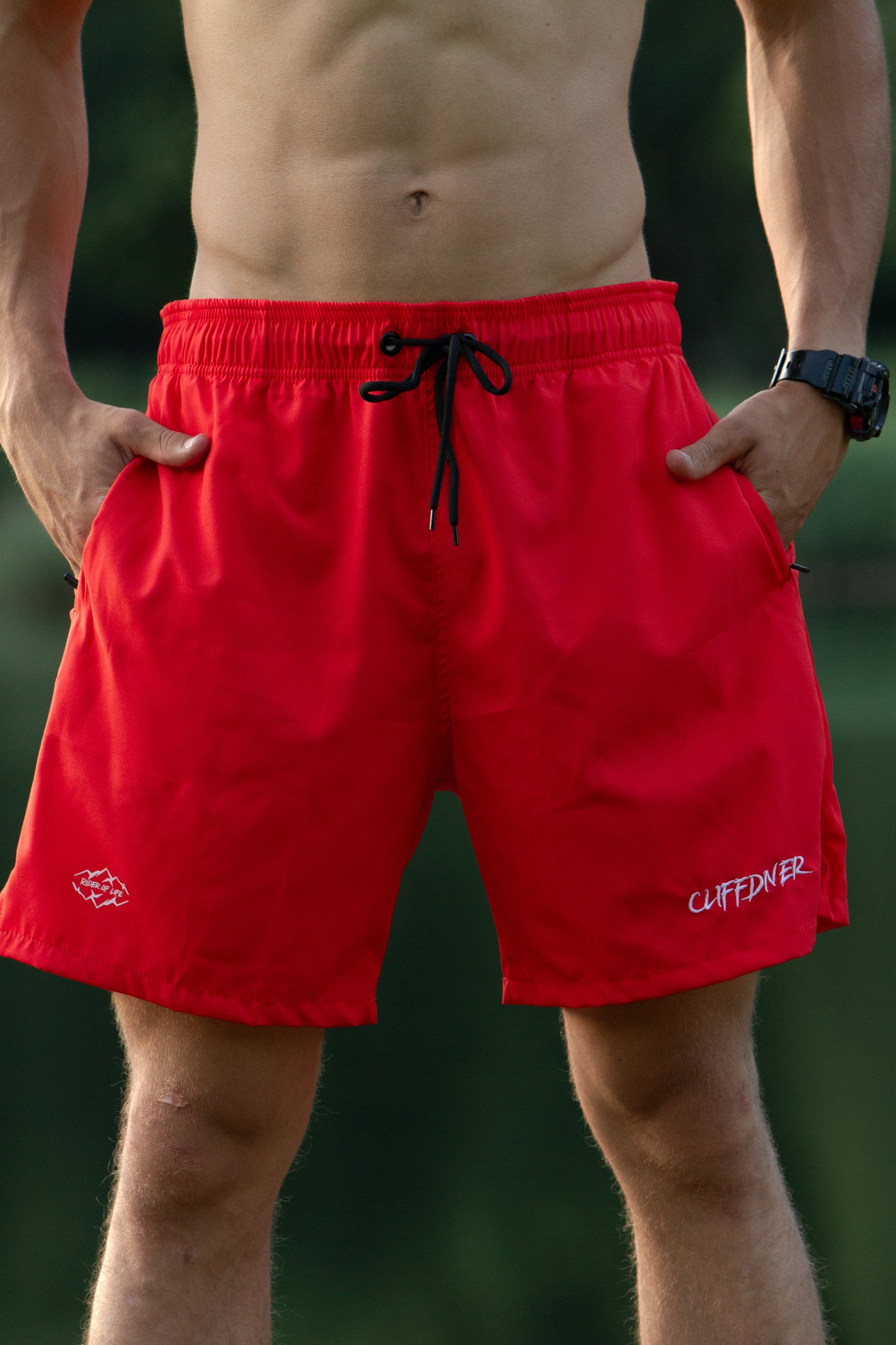Cliffdiver Orange Swim Shorts
