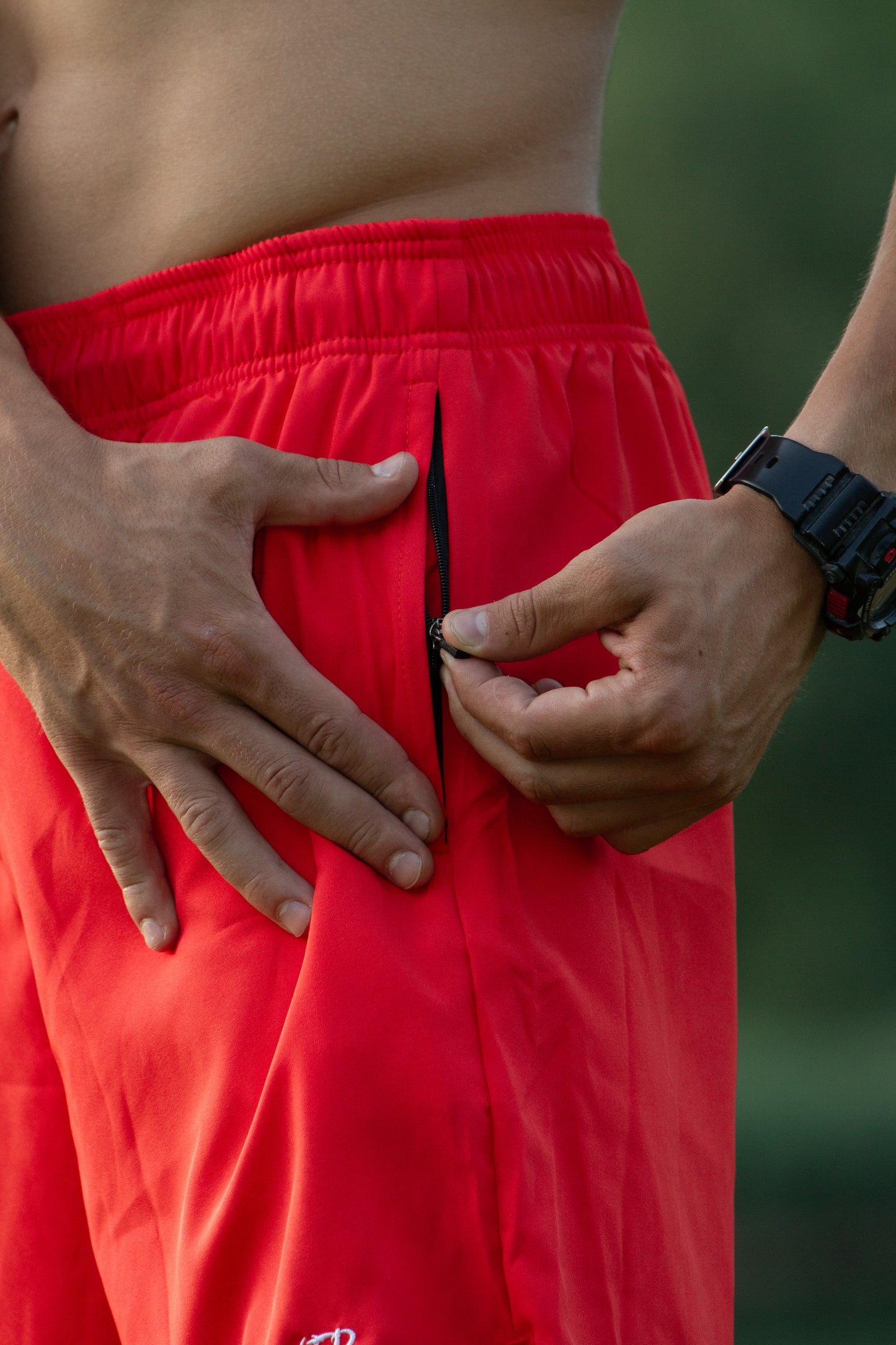 Cliffdiver Orange Swim Shorts