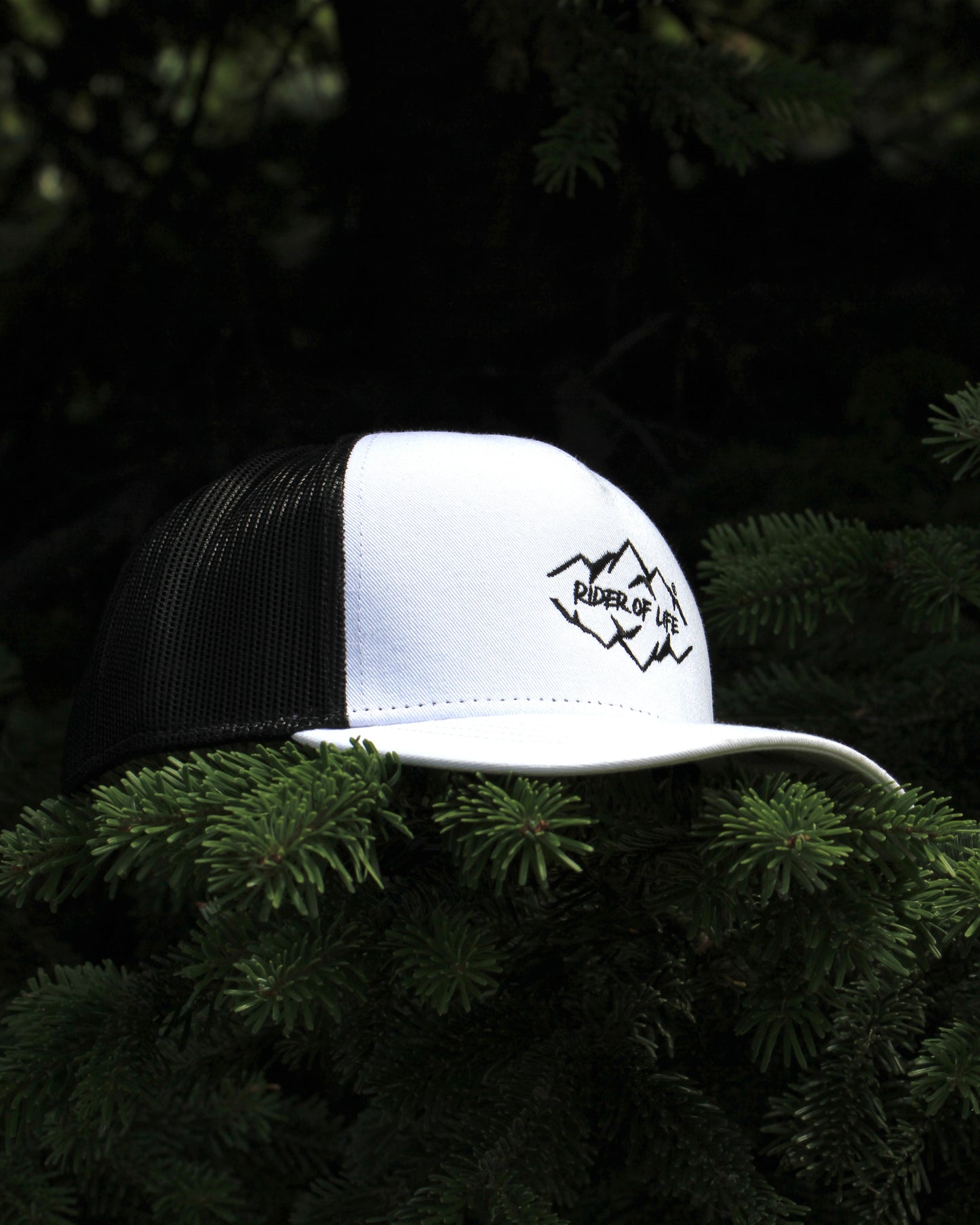 Casquette Rider Blanc-Noir