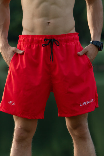 Cliffdiver Orange Swim Shorts