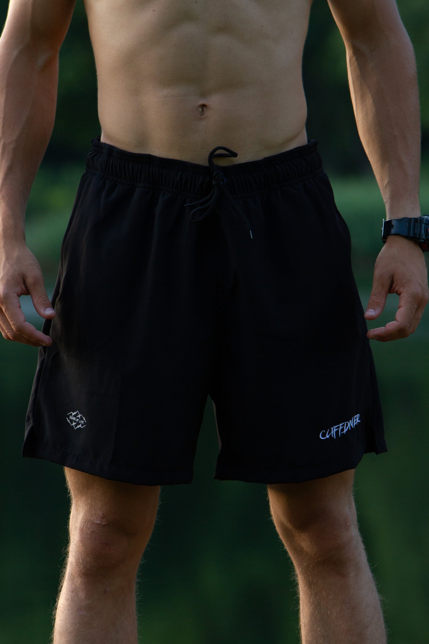 Cliffdiver Black Swim Shorts