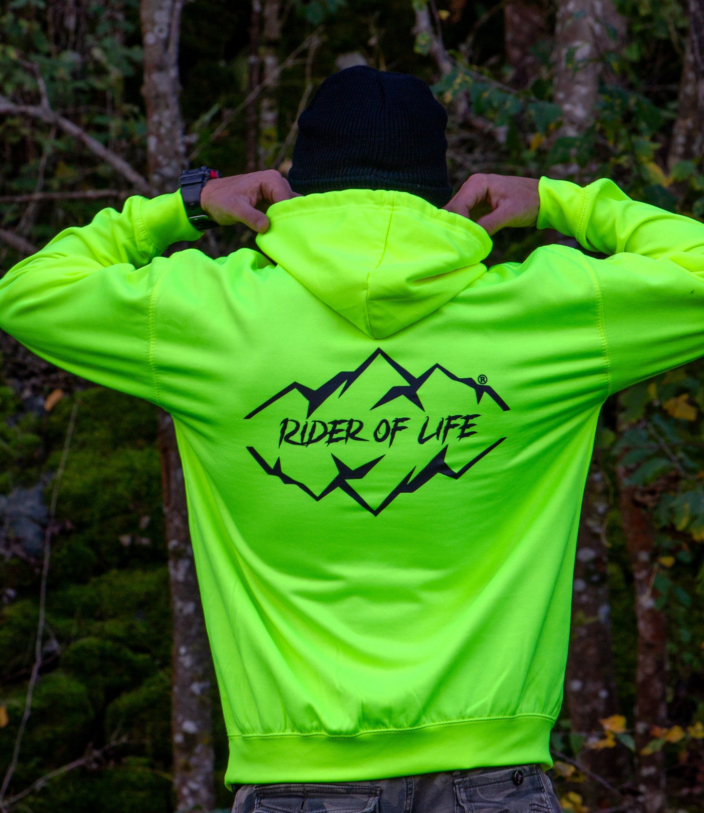 RIDER MAN HOODIE FLUO