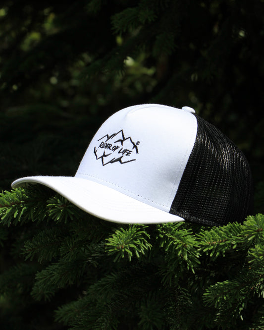 Casquette Rider Blanc-Noir